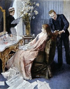 Domowa sesja fryzjerska autorstwa Albert (after) Lynch