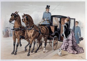 Coupe osiągnięte z koni angielskich Rycina Albert Adam (1833-?) 1874 Paryż, Musee Carnavalet