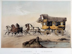La diligence”” Litografia Alberta Adama (1833-?) 1870 Paryż, Musee Carnavalet