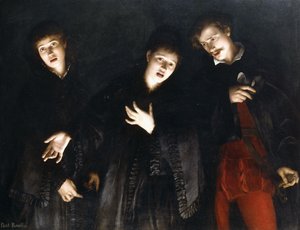 Trzech śpiewaków, autorstwa Albert Alexander Paul Rouffio