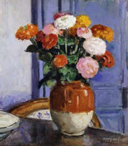 Bukiet Zinias; Bouquet de Zinias