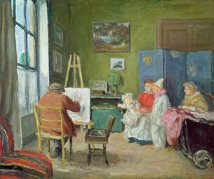 Renoir malujący swoją rodzinę, Rue Caulaincourt