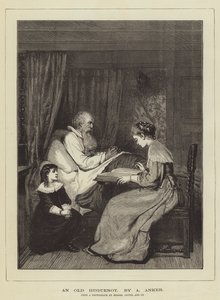 Stary hugenot autorstwa Albert Anker