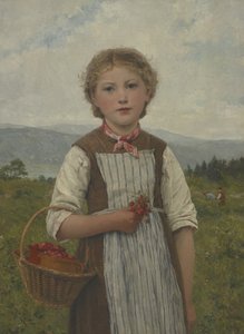 Truskawkowa Mariette autorstwa Albert Anker