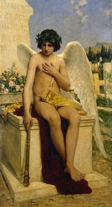 Geniusz śmierci autorstwa Albert Anker