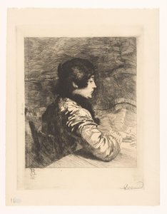 Portret Charlotte Besnard autorstwa Albert Besnard (signed by artist)