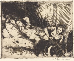 Idąc do łóżka (Le coucher) autorstwa Albert Besnard