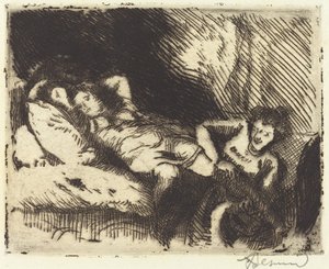 Idąc do łóżka (Le coucher) autorstwa Albert Besnard