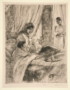 Obiad (lub Szczęśliwego Macierzyństwa) [Lunch (lub Szczęśliwego Macierzyństwa)] autorstwa Albert Besnard