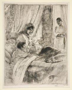 Obiad, czyli szczęśliwe macierzyństwo autorstwa Albert Besnard
