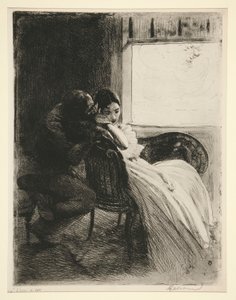 Flirt (Flirt) autorstwa Albert Besnard