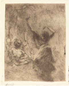 Tancerka Tanjore (La bayadère de Tanjore) autorstwa Albert Besnard