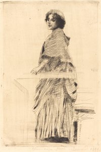 Kobieta w pelerynie autorstwa Albert Besnard