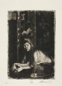 Kobieta z wazonem autorstwa Albert Besnard