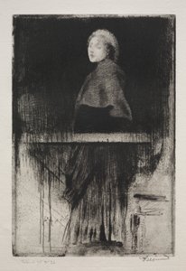 Kobieta w pelerynie autorstwa Albert Besnard