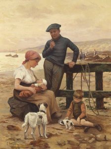 Rybak i jego rodzina autorstwa Albert Besnou