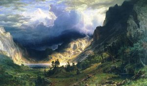 Burza w Górach Skalistych - Góra Rosalie autorstwa Albert Bierstadt