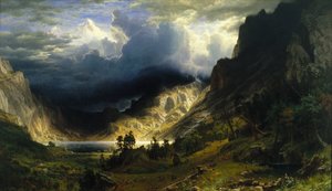 Burza w Górach Skalistych, Mt. Rosalie autorstwa Albert Bierstadt
