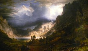 Burza w Górach Skalistych, Mt. Rosalie autorstwa Albert Bierstadt