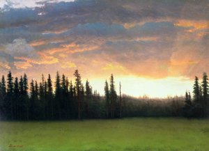 Kalifornijski zachód słońca autorstwa Albert Bierstadt