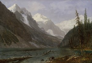 Canadian Rockies (Lake Louise) autorstwa Albert Bierstadt