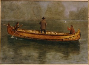 Łowienie z kajaka autorstwa Albert Bierstadt