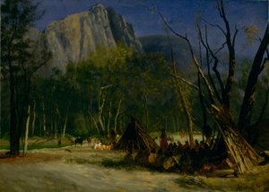 Indians in Council, Kalifornia autorstwa Albert Bierstadt