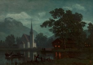 Jezioro Lucerna, Szwajcaria autorstwa Albert Bierstadt