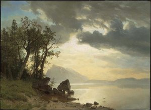 Jezioro Tahoe, Kalifornia autorstwa Albert Bierstadt
