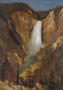 Dolne wodospady rzeki Yellowstone autorstwa Albert Bierstadt