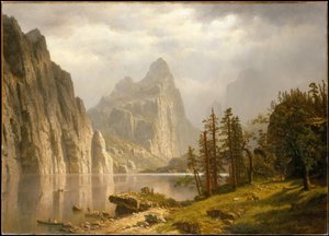 Rzeka Merced, Dolina Yosemite autorstwa Albert Bierstadt