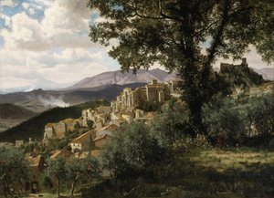 Olevano autorstwa Albert Bierstadt