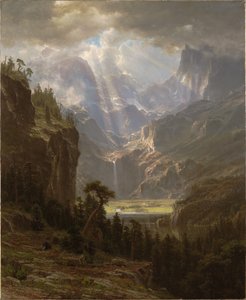 Góry Skaliste, „Szczyt Landera” autorstwa Albert Bierstadt