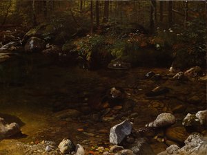 Zacieniony staw, White Mountains, New Hampshire autorstwa Albert Bierstadt