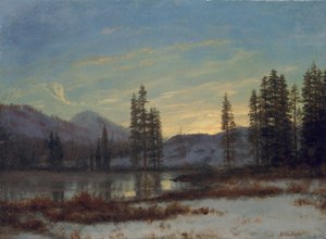 Śnieg w Górach Skalistych autorstwa Albert Bierstadt