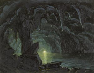 Błękitna Grota, Capri autorstwa Albert Bierstadt