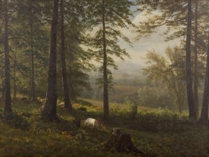 Widok na polanę autorstwa Albert Bierstadt