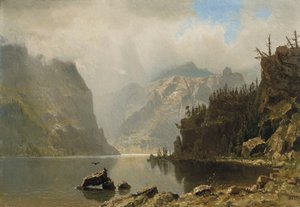 Zachodni krajobraz autorstwa Albert Bierstadt