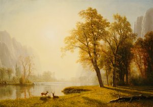 Dolina Yosemite autorstwa Albert Bierstadt