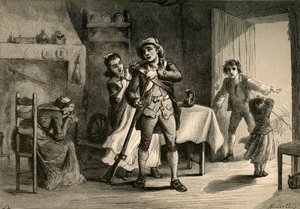 Minutowy człowiek przygotowujący się do wojny, 1877.