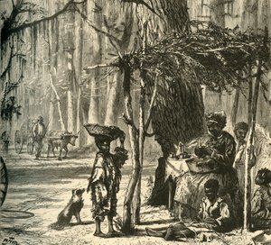 „Scena przydrożna w pobliżu Charleston”, 1872. autorstwa Albert Bobbett