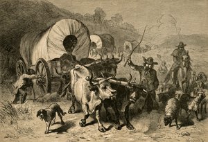 Emigracja do Kraju Zachodniego, 1877. autorstwa Albert Bobbett