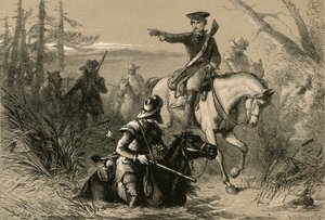 Major Waszyngton podczas misji u francuskiego dowódcy, 1877. autorstwa Albert Bobbett