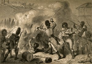 Brytyjczycy odparli w Fort Stephenson, 1878. autorstwa Albert Bobbett