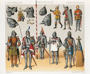 Ilustracja z Historycznych kostiumów Auguste