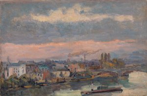 Wzdłuż Sekwany autorstwa Albert Charles Lebourg