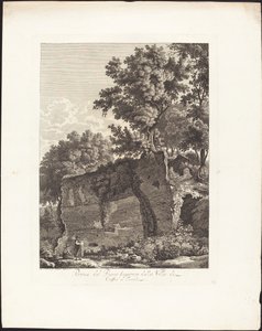 Ruiny górnego piętra Villa di Cassio w Tivoli