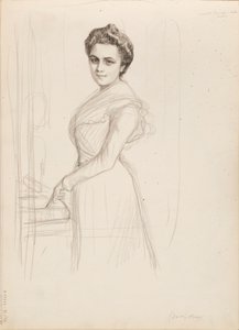 Camille Vallery-Radot, szkic do portretu