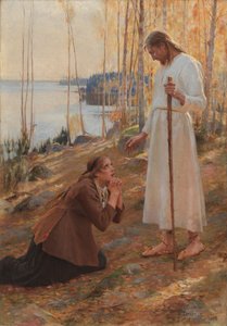 Chrystus i Maria Magdalena – fińska legenda autorstwa Albert Edelfelt