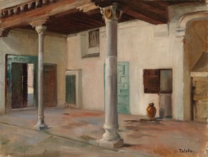 Dziedziniec w Toledo autorstwa Albert Edelfelt